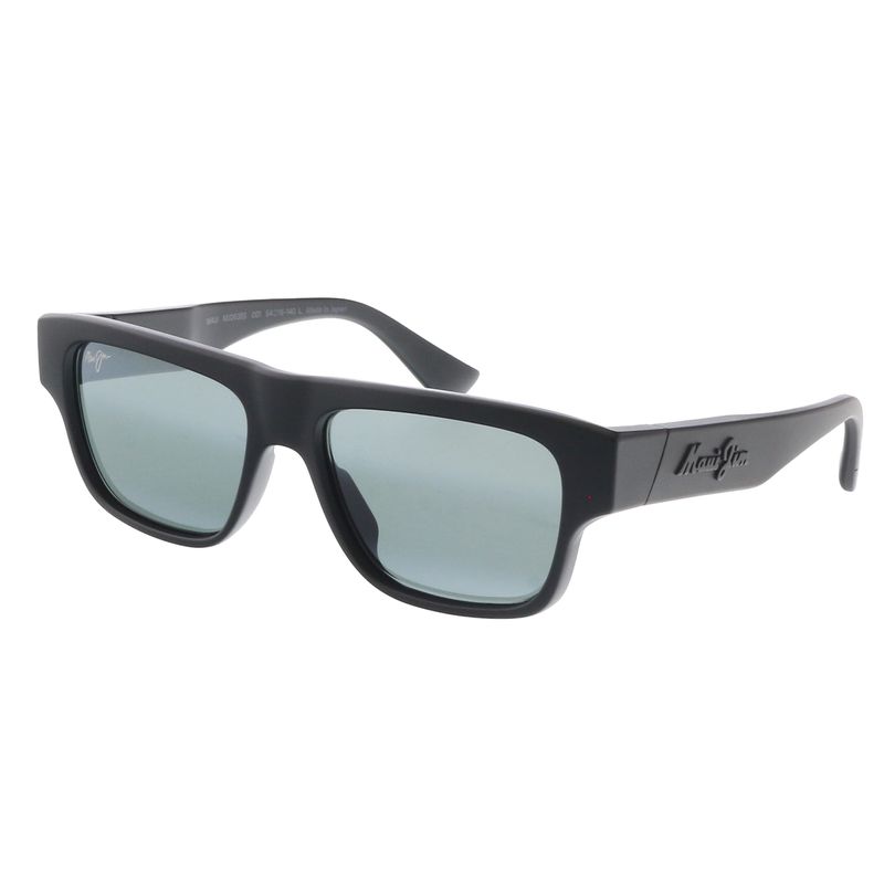 Maui Jim Mj0638s001 Square Polarized Sunglasses Matte Black Frame